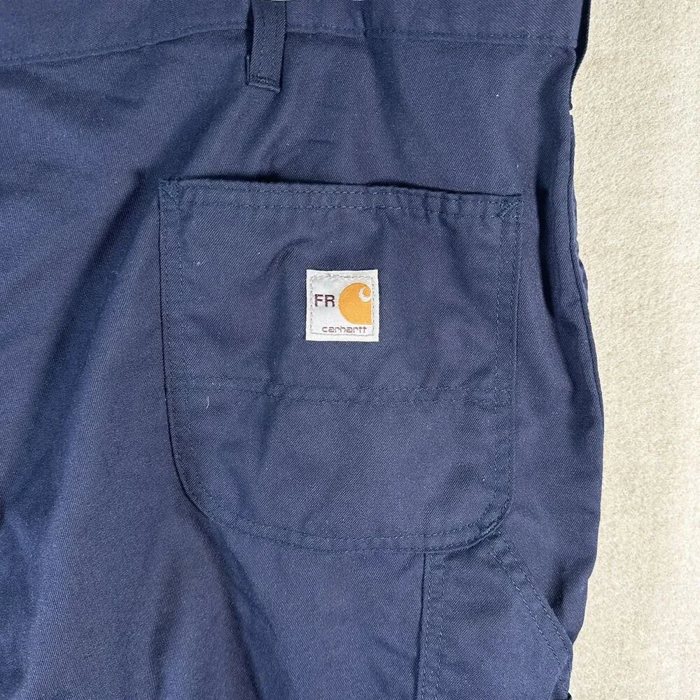 Carhartt FR Pants Navy Flame Resistant Workwear NFPA 2112 CAT 2 Men’s 44x30